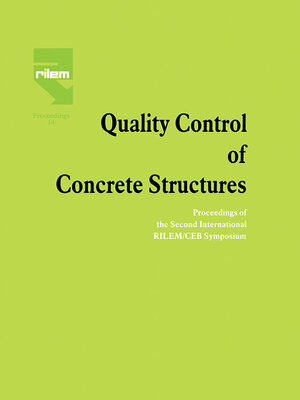 cover image of Quality Control of Concrete Structures